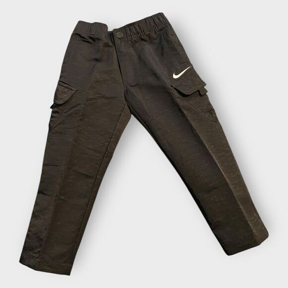 Nike Big Kids Woven Black Cargo Pants size 6 M (5-6 Years) New with Tags - Picture 2 of 11